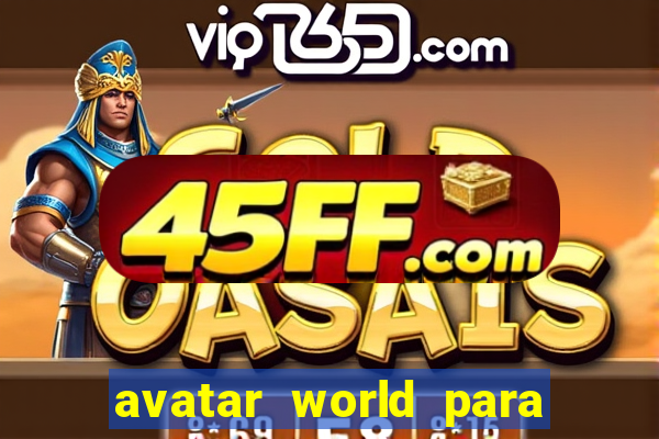 avatar world para imprimir e colorir